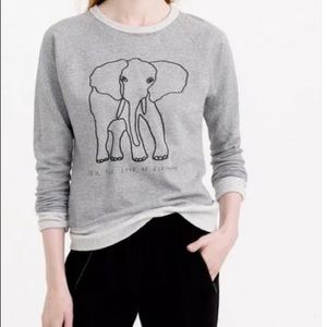 J Crew “Garments for Good” Elephant Sweatshirt